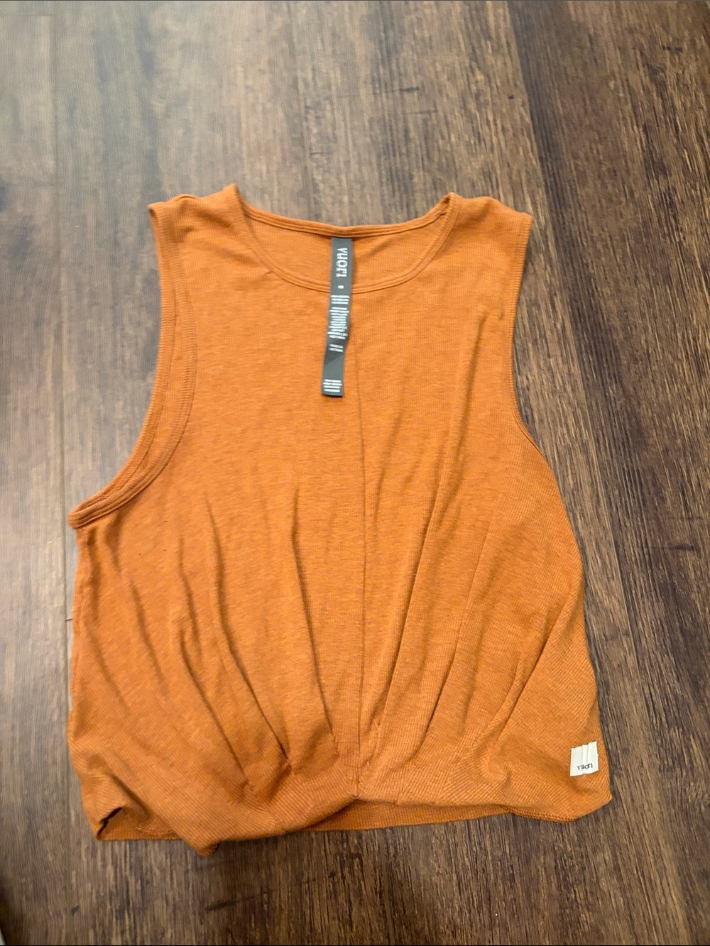 Vuori Twist-Front Muscle Tank - Burnt Orange
